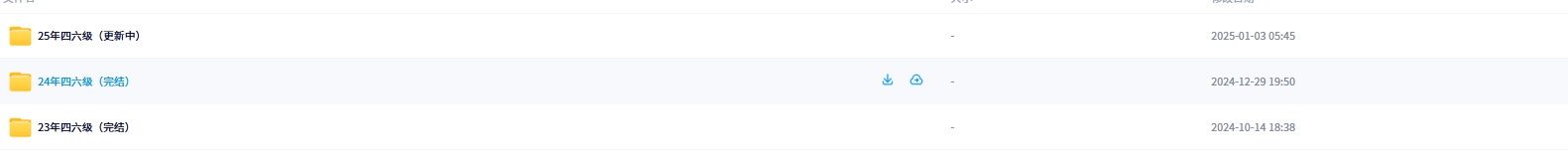 2024年6月/12月大学英语四六级