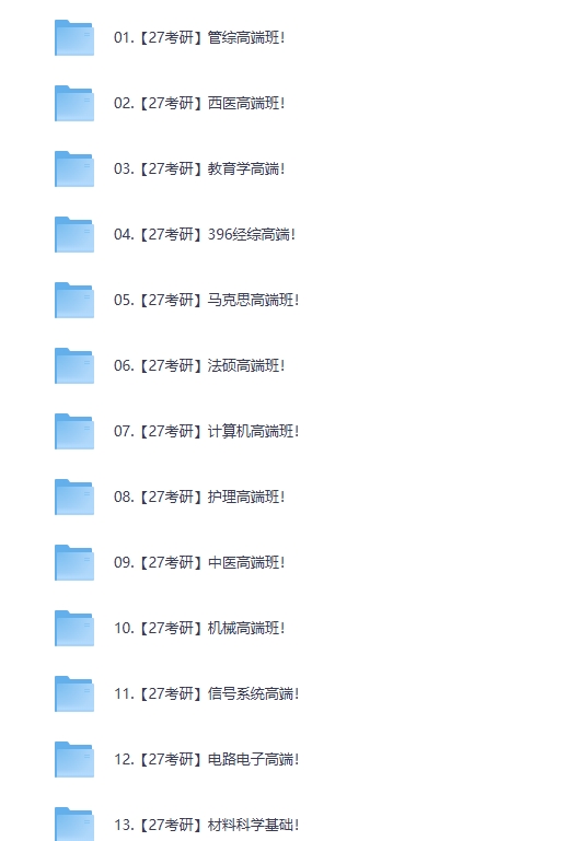 夸克网盘资源分享 |27考研无水印电子版资料+27考研公共课/专业课各机构资料汇总