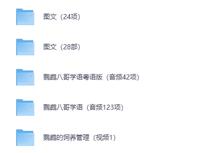 训鸟教程零基础学习 训鸟虎皮牡丹玄凤鹦鹉训练全套解说视频课程（夸克网盘）