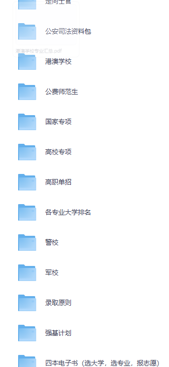高考志愿填报资料大全/夸克网盘资源分享