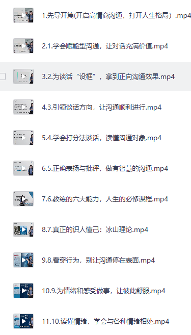 【高情商沟通】有效管理沟通成果与人际关系 /夸克网盘资源分享
