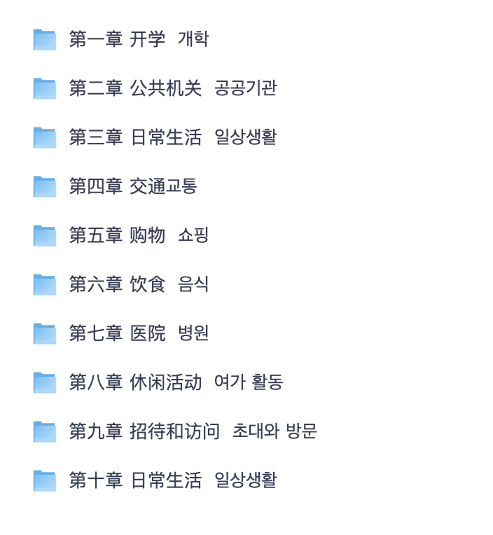 韩语中级入门精讲班｜生活场景口语实战+高频对话完整教学课程（夸克网盘分享）