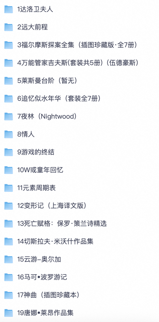 书迷必存！《八十本书环游世界》精选 80 部全球经典文学好书全套电子书【夸克网盘分享】