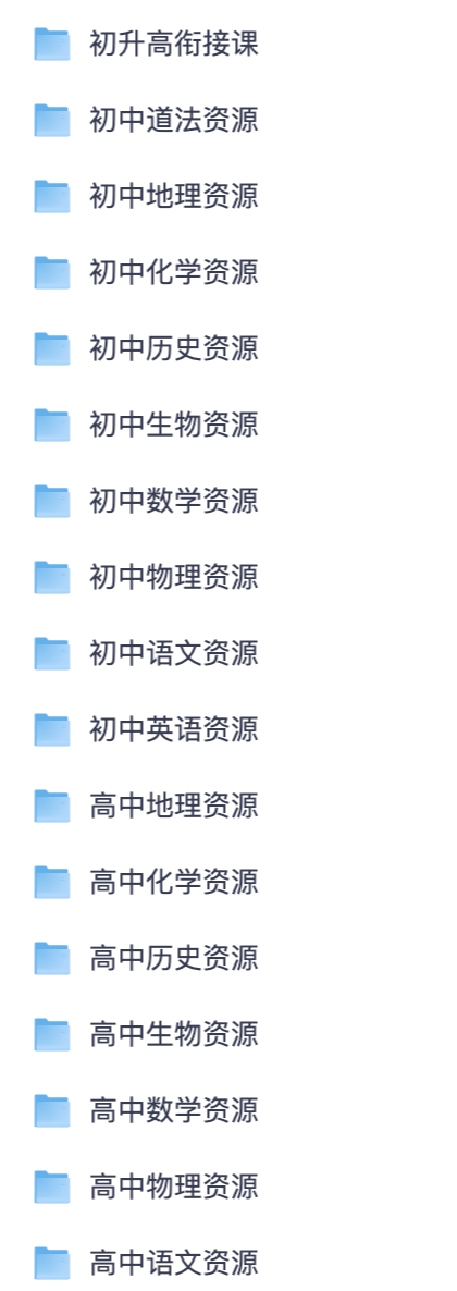 初高中全套教辅资源大全｜各学科讲义习题课标初升高衔接课程汇总【夸克网盘】