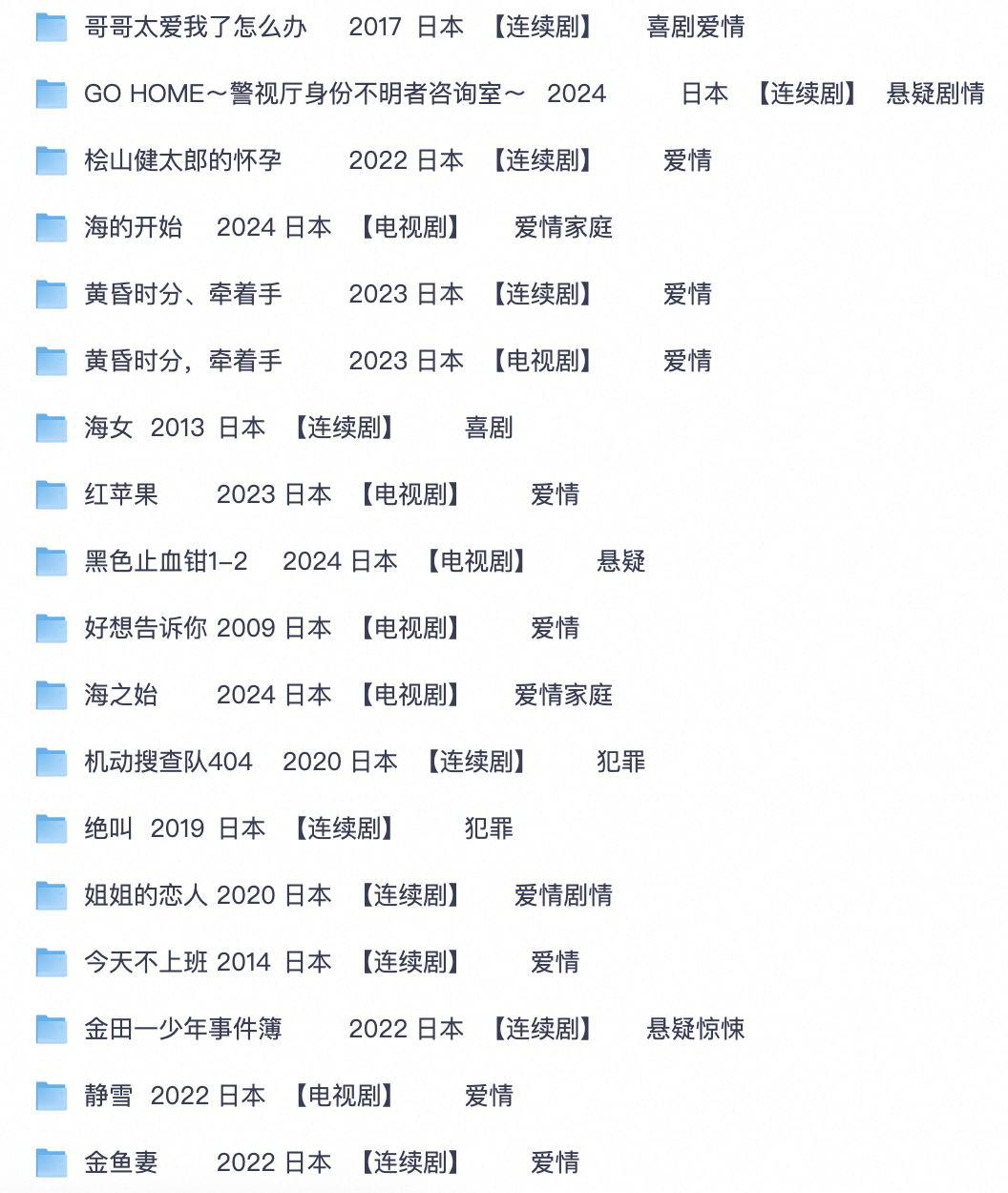日剧迷必存!非自然死亡/3 年 A 班/诈欺游戏/东京爱情故事|海量经典日剧全集【夸克网盘分享】
