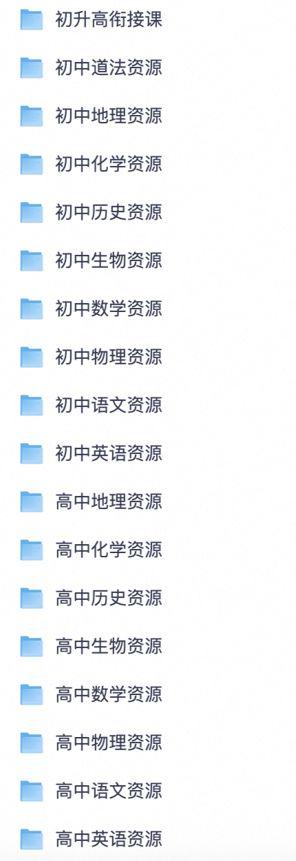 初高中家长必存！初中高中全科课件试卷资料｜初升高衔接课程｜课标解读全套学习素材【夸克网盘分享】